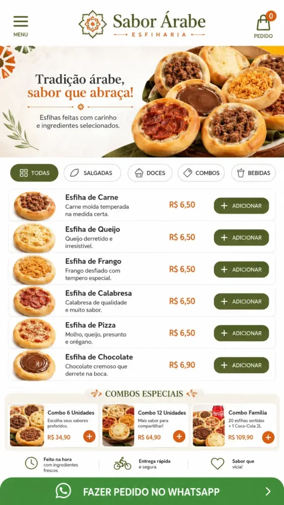 Criação de Sites para Restaurantes