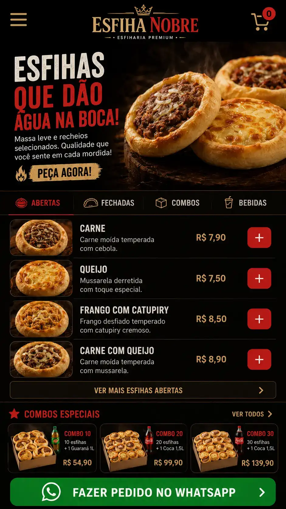 Esfiharia Delivery Criação de Site e Desenvolvimento de Site