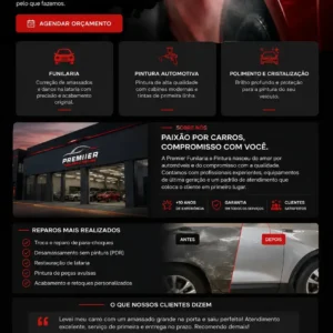 Estética Automotiva Criação de Site Profissional e Desenvolvimento de Site