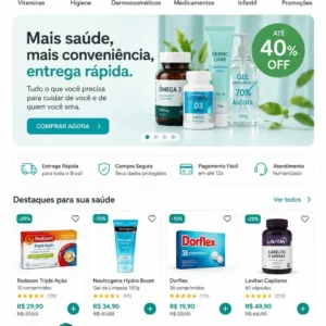 Criação de site para Farmácia Express