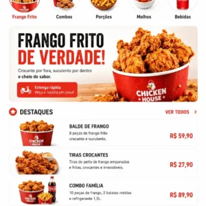 Frango Assado Delivery Desenvolvimento de Site e Criação de Site