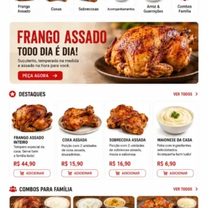 Criação de site para Rotisseria Delivery