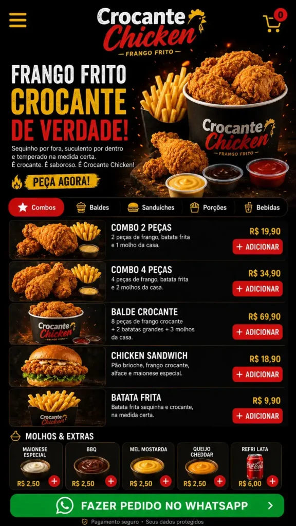 Criação de Sites para Restaurantes