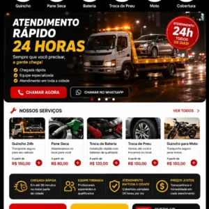 Criação de site para Guincho 24 Horas
