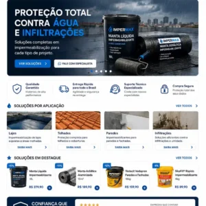 Criação de site para Impermeabilização