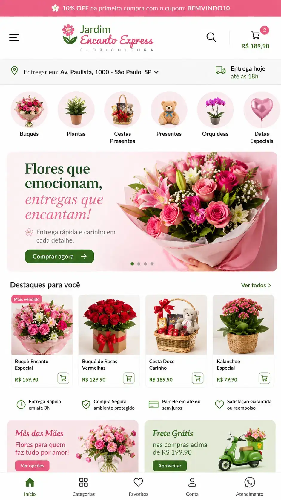 Criação de site para Empresa de Paisagismo