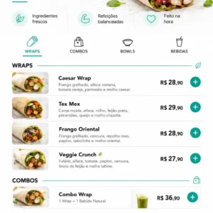 Criação de site para Lanchonete Saudável