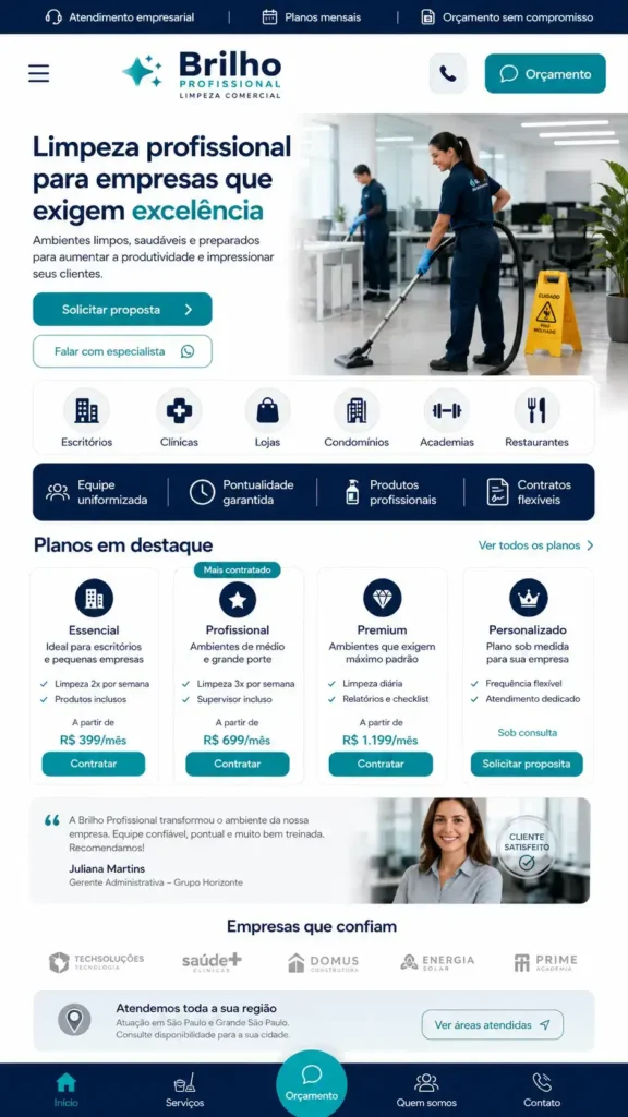Prestadores de Serviços e Empresas