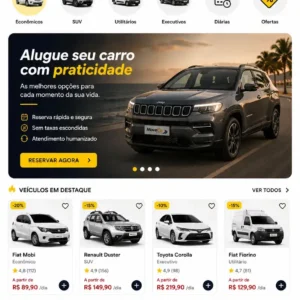 Criação de site para Locadora de Veículos