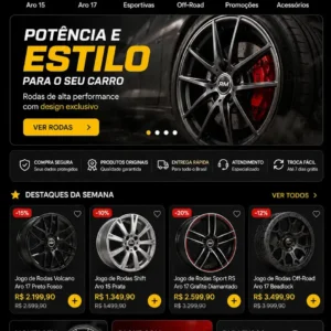 Criação de site para Loja de Acessórios Automotivos