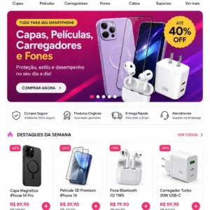 Criação de site para Loja de Acessórios