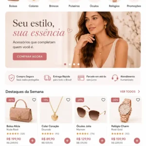 Criação de site para Loja de Acessórios Mobile
