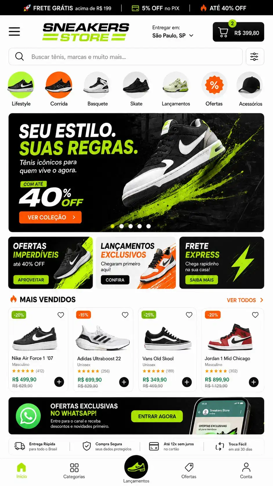 Criação de site para Loja de Calçados Ortopédicos