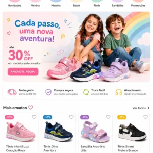 Criação de site para Loja de Sapatos