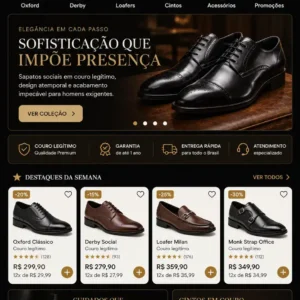 Criação de site para Loja de Calçados Premium