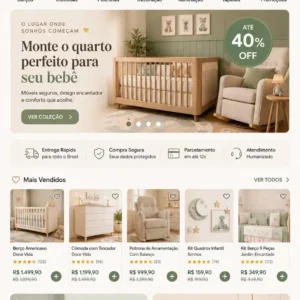 Criação de site para Loja de Decoração Infantil