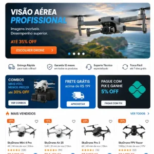 Criação de site para Loja de Drones