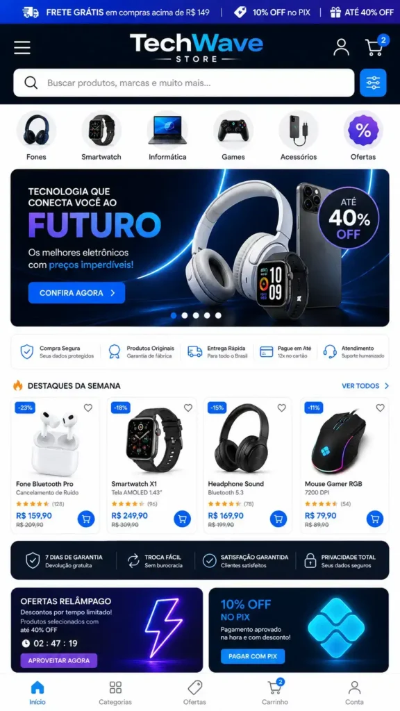 Criação de Loja Virtual