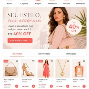 Criação de site para Loja de Roupas Femininas