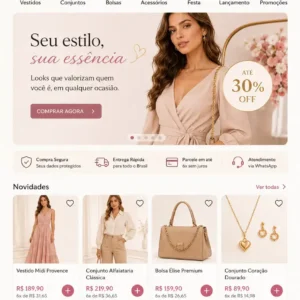 Criação de site para Loja de Vestidos Femininos