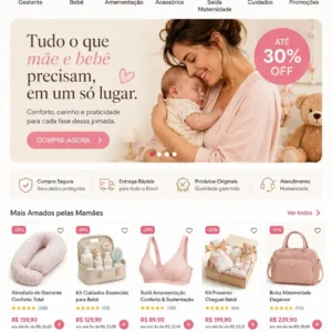 Criação de site para Loja de Acessórios para Bebê