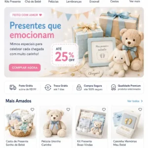 Criação de site para e-commerce de Produtos para Bebê