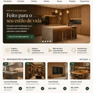 Criação de site para Marcenaria Planejada