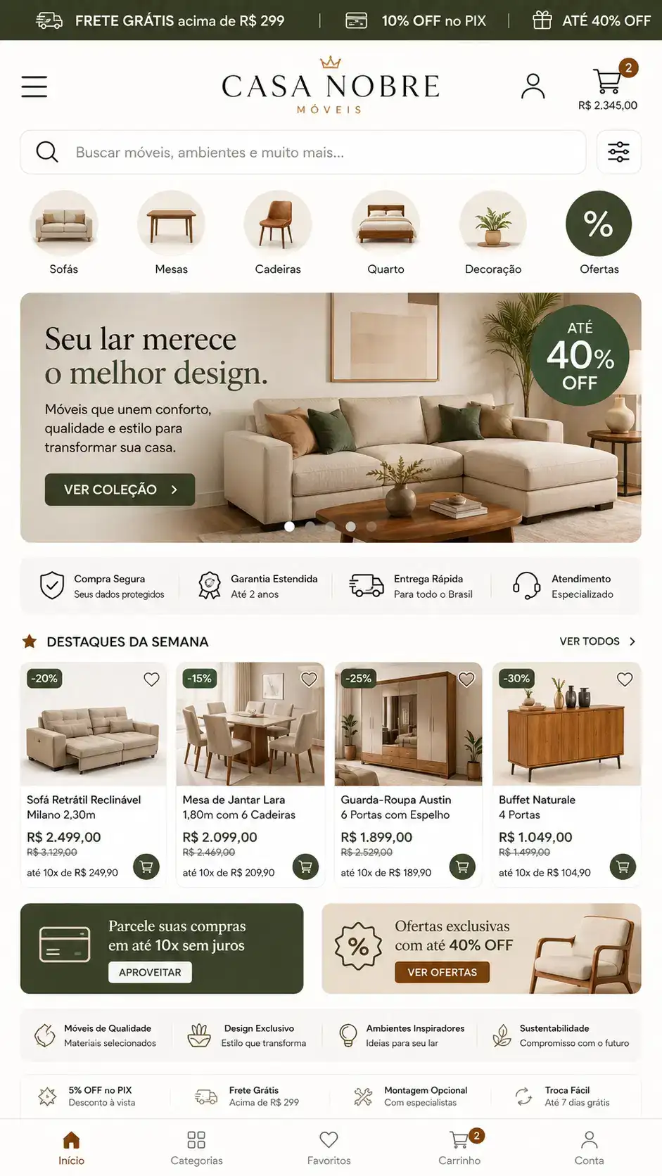 Móveis Planejados Criação de Site Profissional e Desenvolvimento de Site