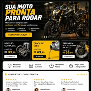 Oficina Automotiva Criação de Site Profissional e Desenvolvimento de Site