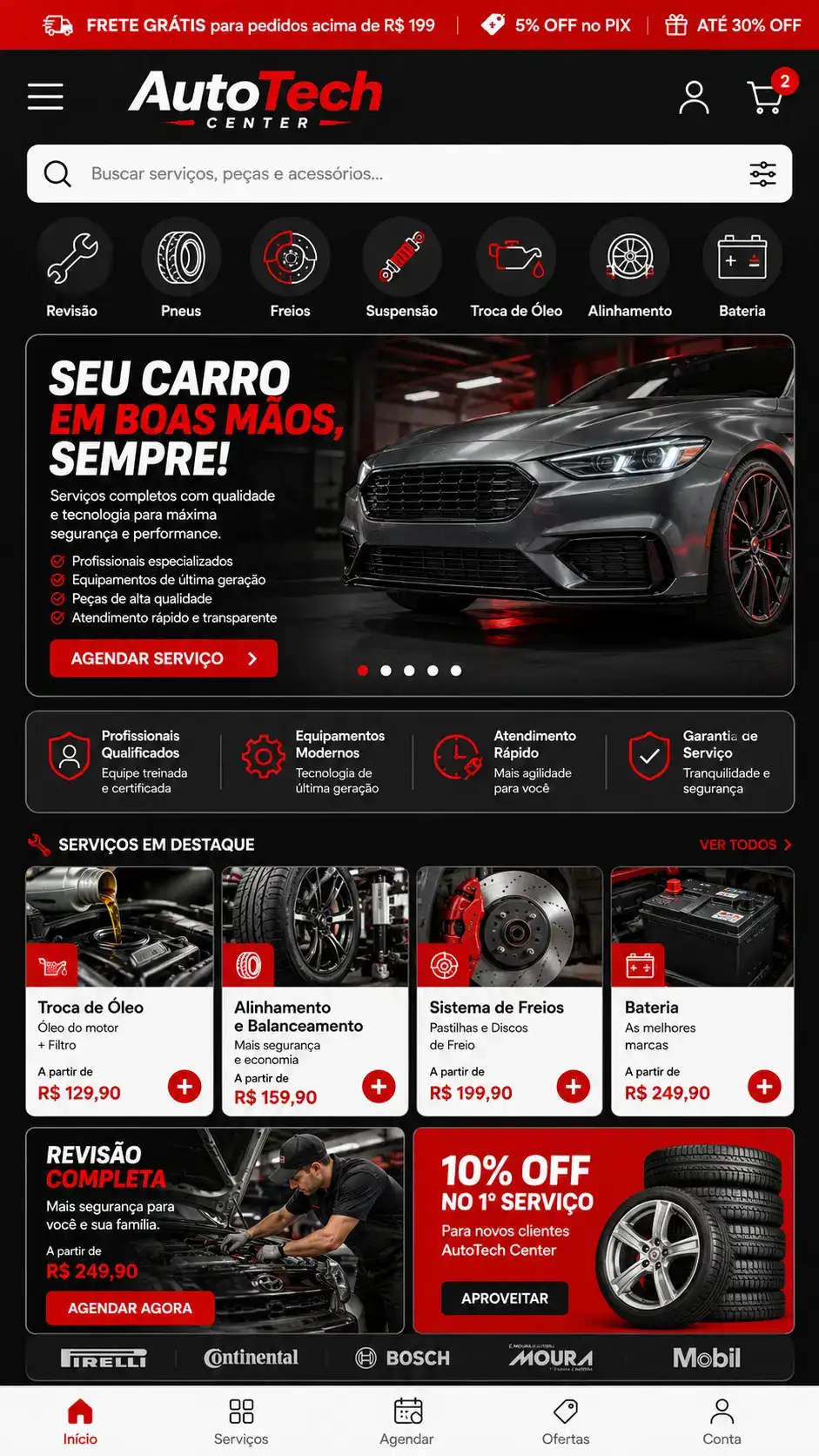Oficina Automotiva Criação de Site e Desenvolvimento de Site
