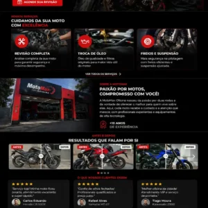Criação de site para Oficina de Motos