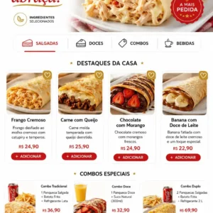 Criação de site para Panquecaria