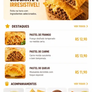 Criação de site para Casa de Pastéis