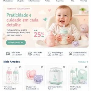 Criação de site para Pastelaria Loja Online
