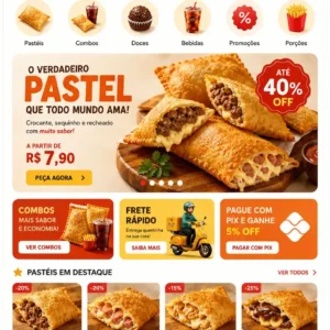 Pastelaria Criação de Site Profissional e Desenvolvimento de Site