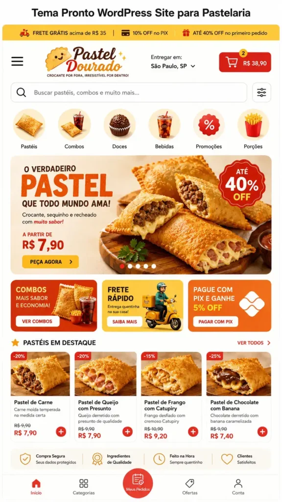 Restaurantes Delivery e Alimentação
