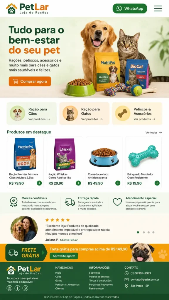 Pet Shop Veterinária e Agronegócio