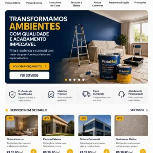 Criação de site para Pintura Residencial