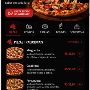 Criação de site para Pizzaria com Cardápio Digital