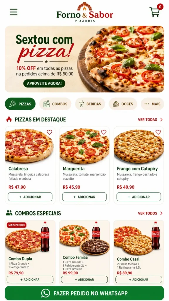Criação de Sites para Restaurantes