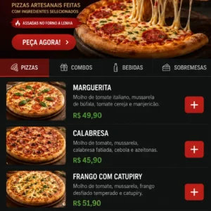 Criação de site para Pizzaria Delivery com Cardápio Online