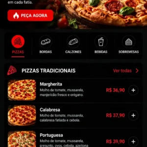 Criação de site para Pizzaria com Entrega