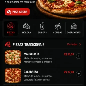 Criação de site para Pedido Online de Pizza