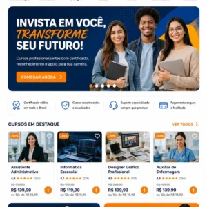Criação de site para Escola Online
