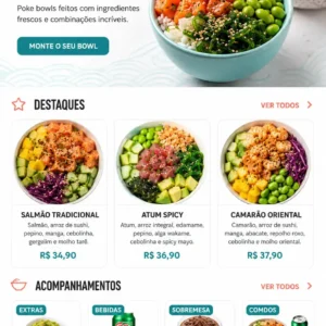 Criação de site para Poké Delivery com Pedidos no WhatsApp