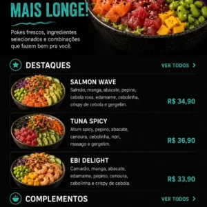 Criação de site para Delivery de Poké