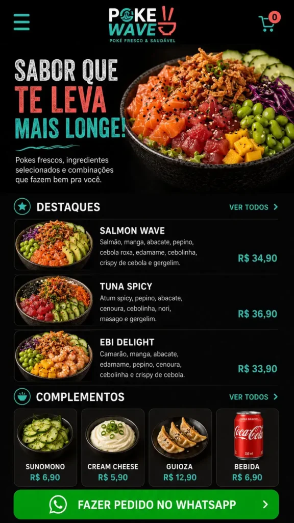 Criação de Sites para Restaurantes