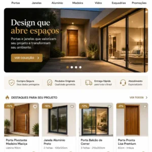 Criação de site para Portas e Janelas