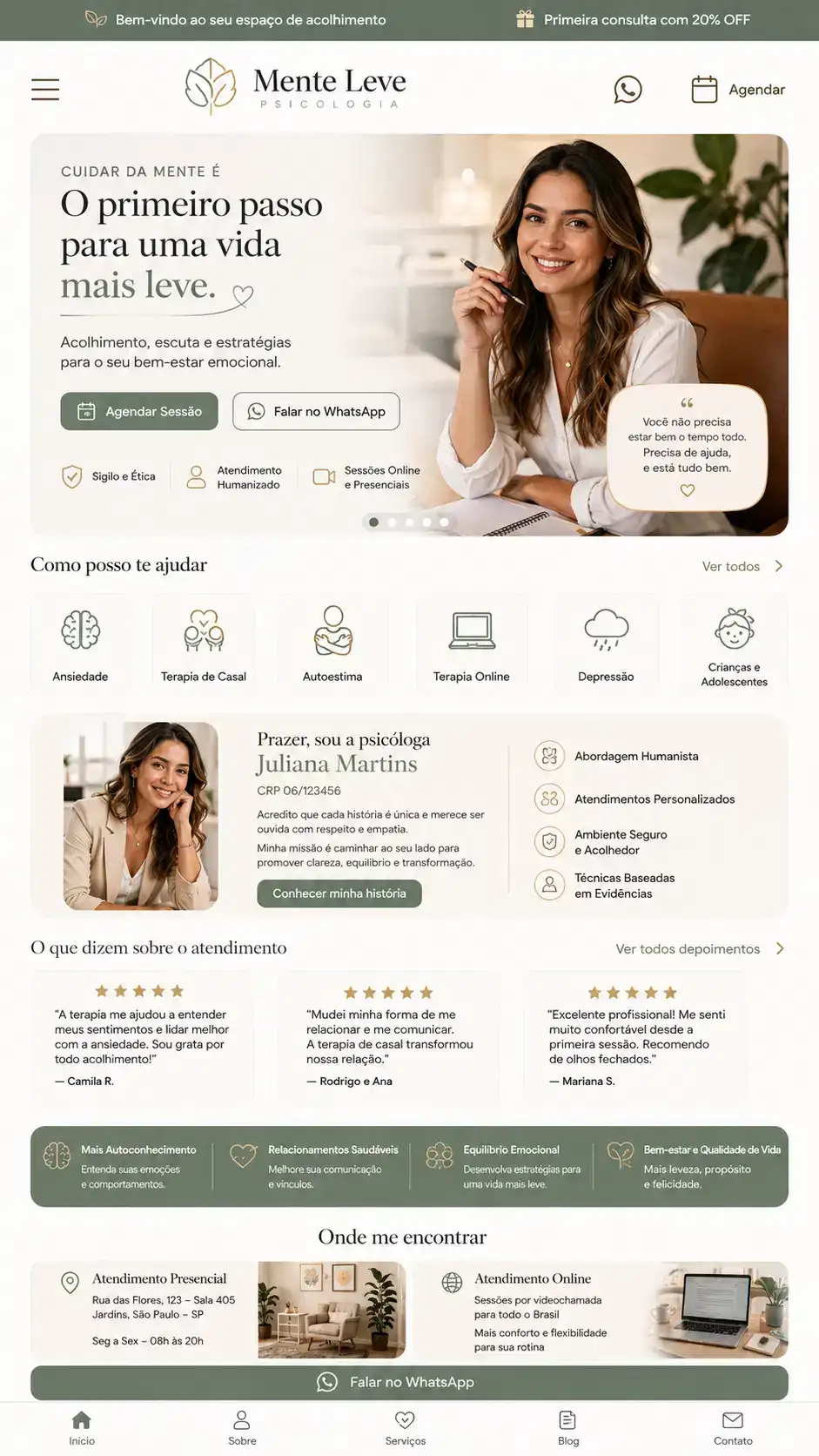 Psicologia Criação de Site e Desenvolvimento de Site