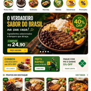 Restaurante Brasileiro Criação de Site Profissional e Desenvolvimento de Site